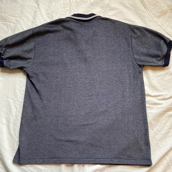 Vintage Men's Par Four Blue and White Polo Golf Shirt Large - Picture 5 of 7